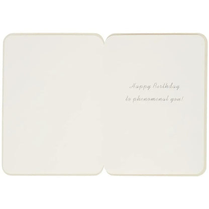 Outfit With Fur Coat Birthday Card