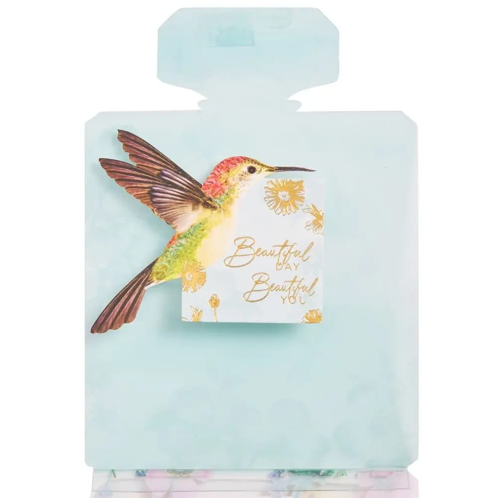 Perfume with Hummingbird Acetate Birthday Card