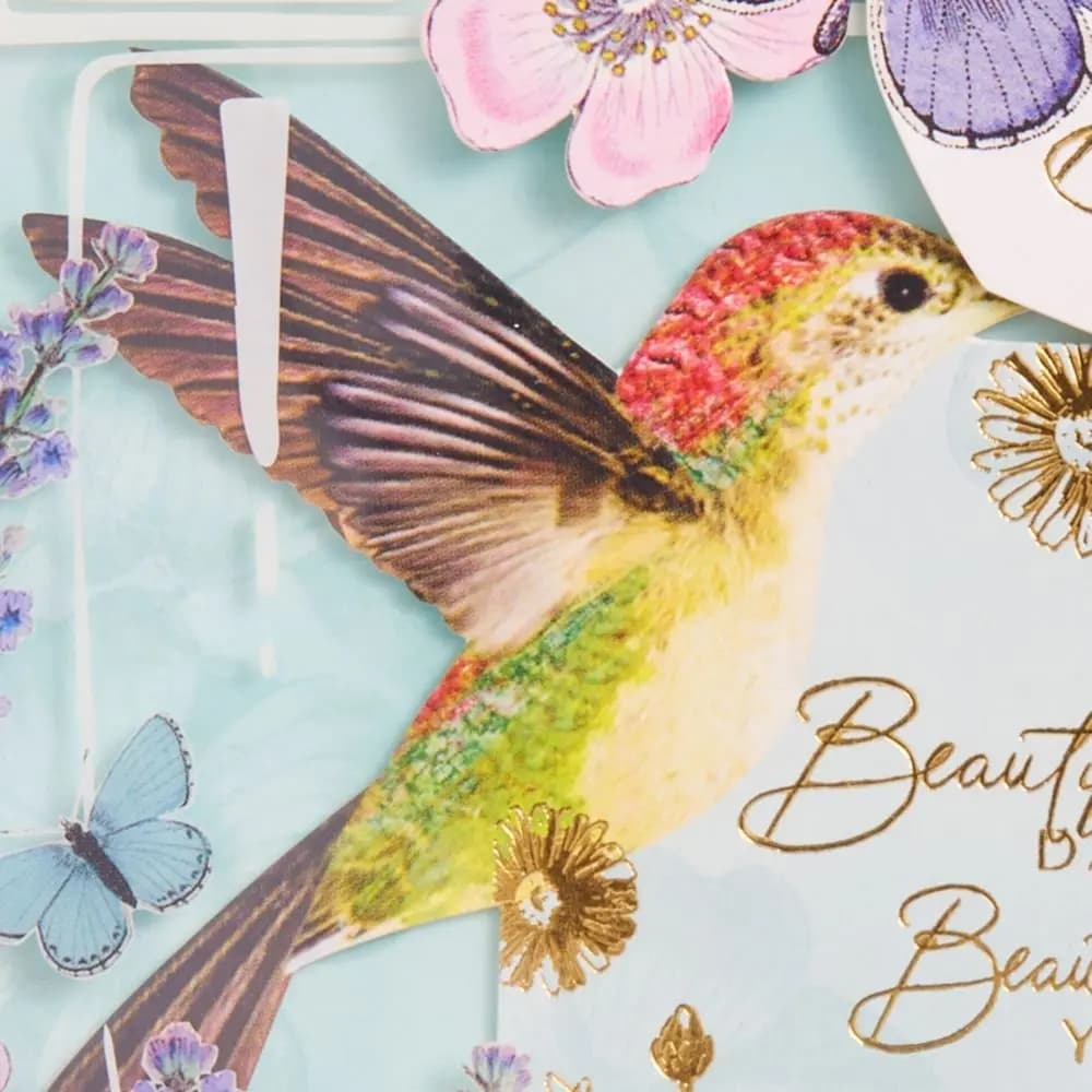 Perfume with Hummingbird Acetate Birthday Card