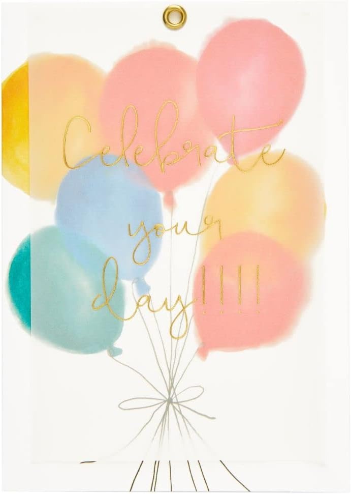 Balloons and Vellum Birthday Card