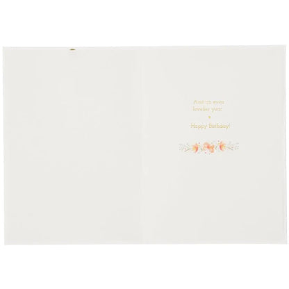Floral in Sugar Cone with Vellum Birthday Card