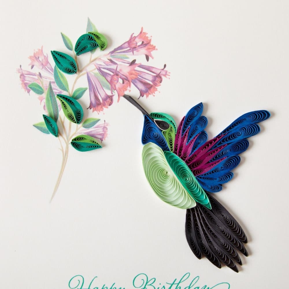 Quilled Hummingbird Birthday