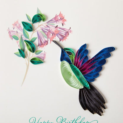 Quilled Hummingbird Birthday