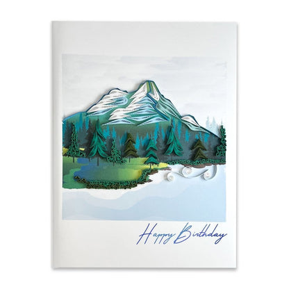 Quilled Birthday Mountain Birthday Card
