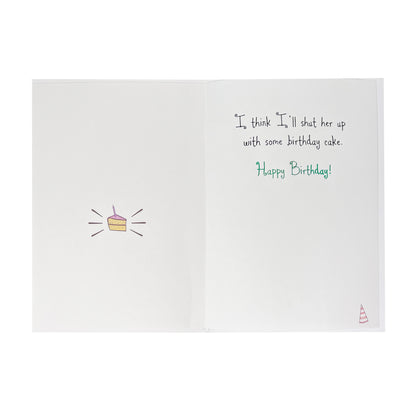 Skinny Woman Birthday Card