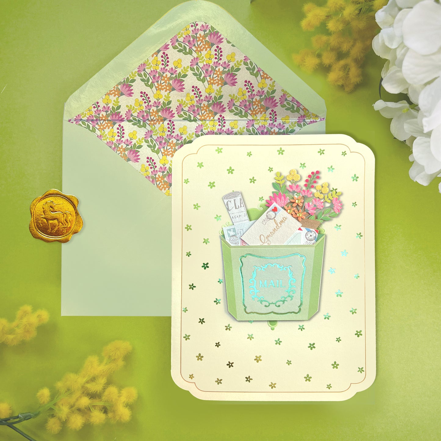 Handmade Mailbox Grandma Birthday Card