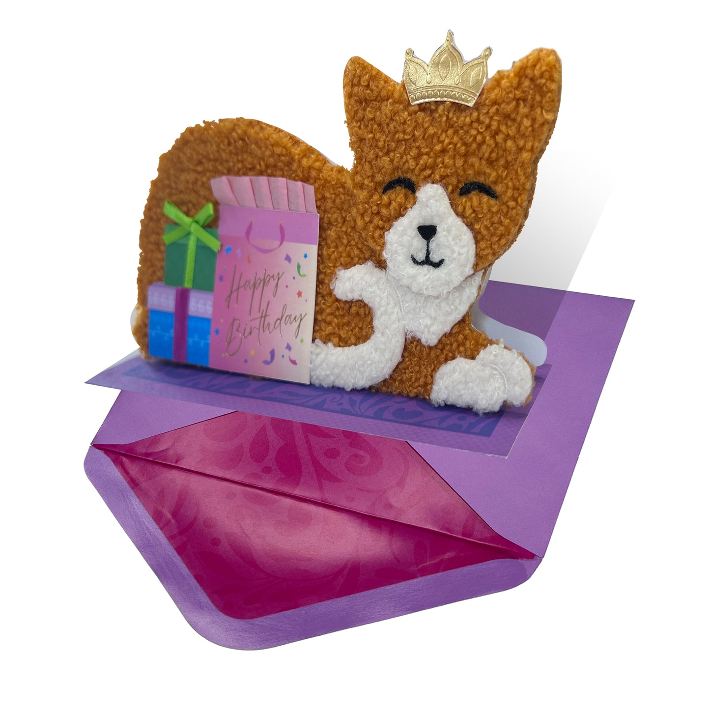 Fuzzy Cat Birthday Card