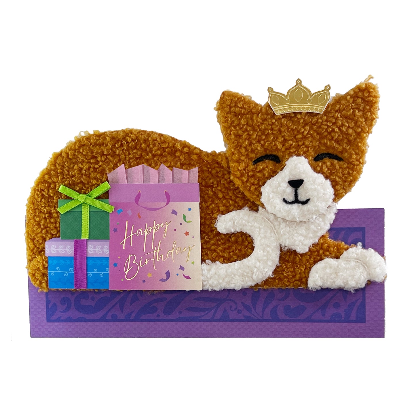 Fuzzy Cat Birthday Card