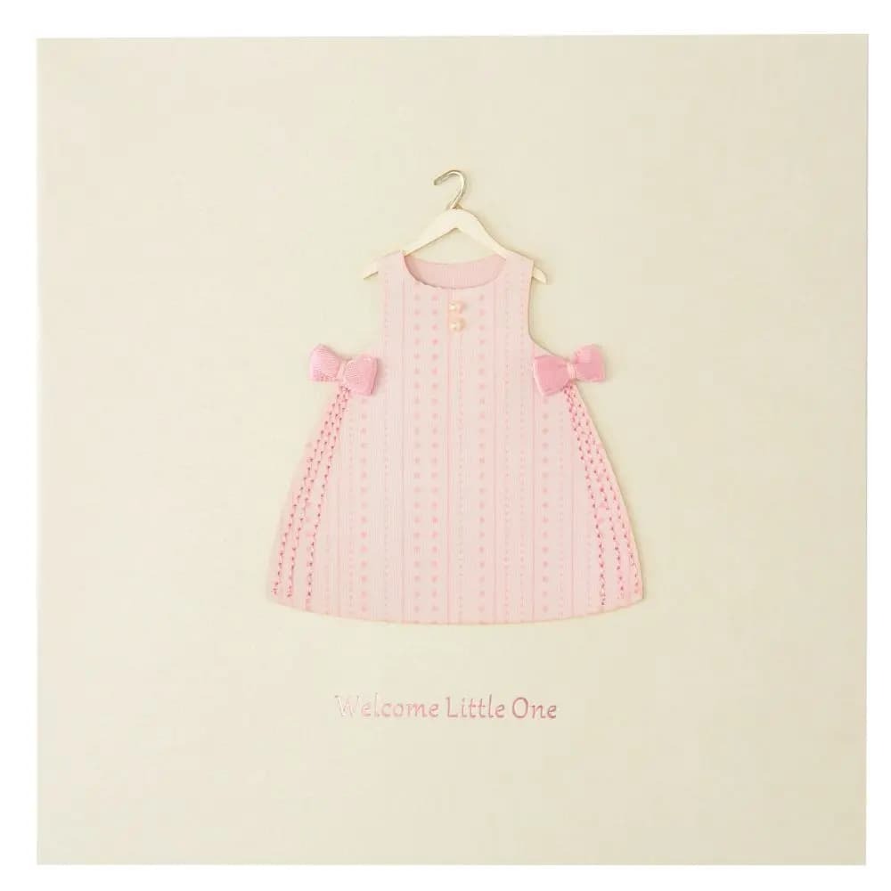 Classic Girl Outfit Congrats Baby Card