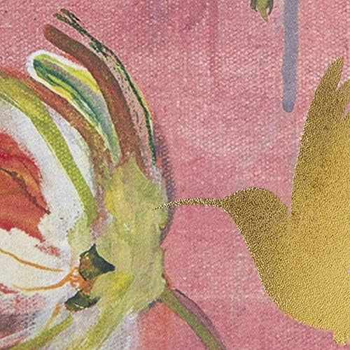 Two Flowers And Hummingbird Blank Card