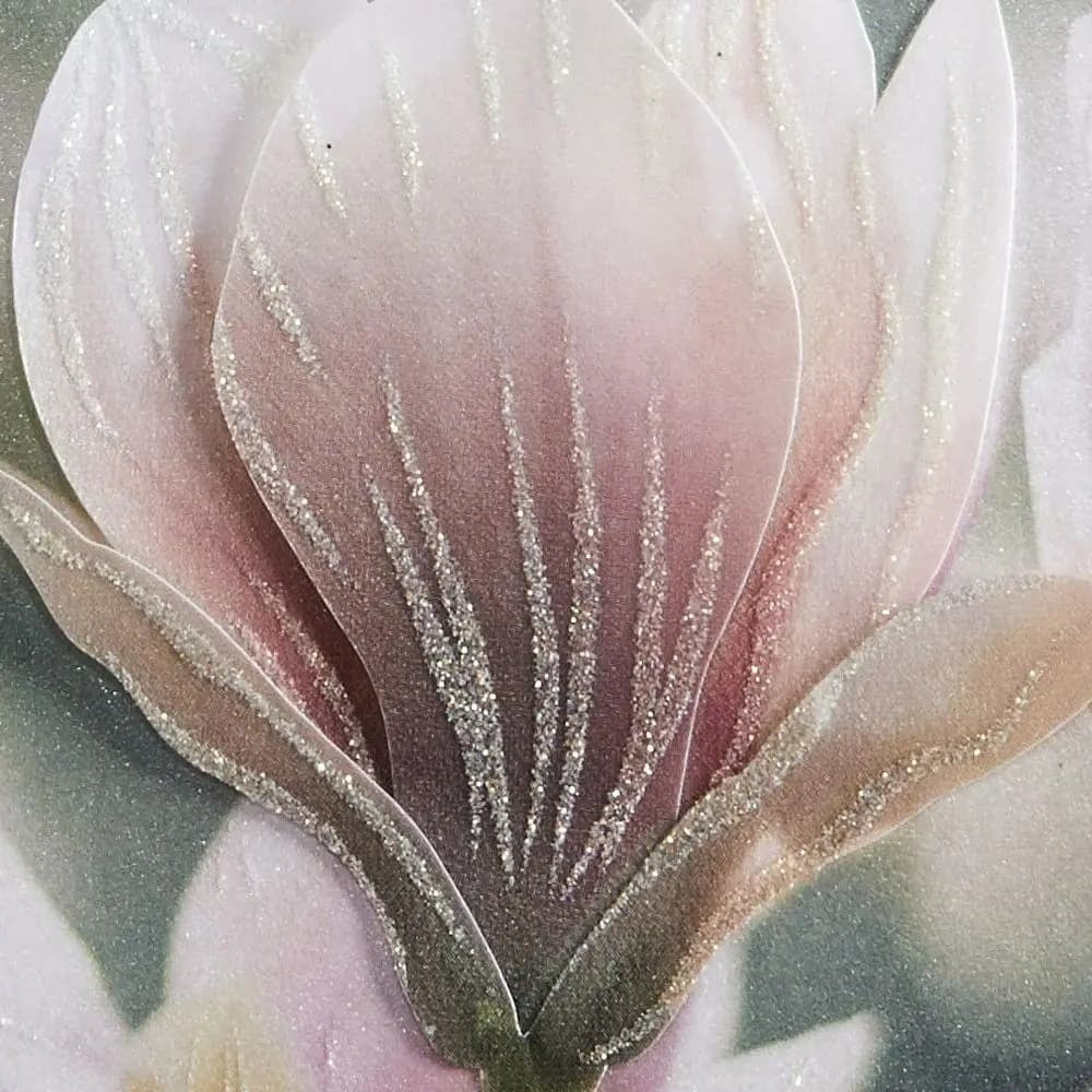 Vellum Magnolia Branch Blank Card