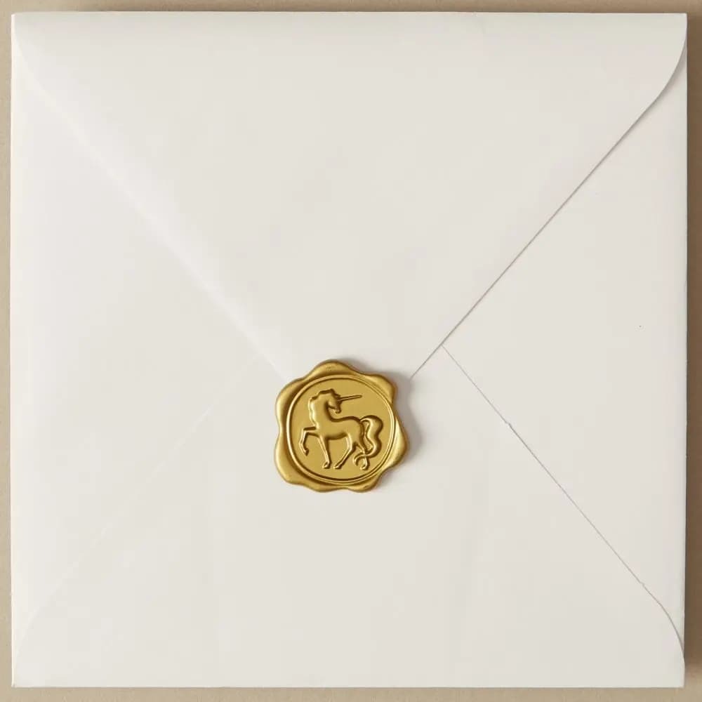 Pug with Letter Blank Greeting Card