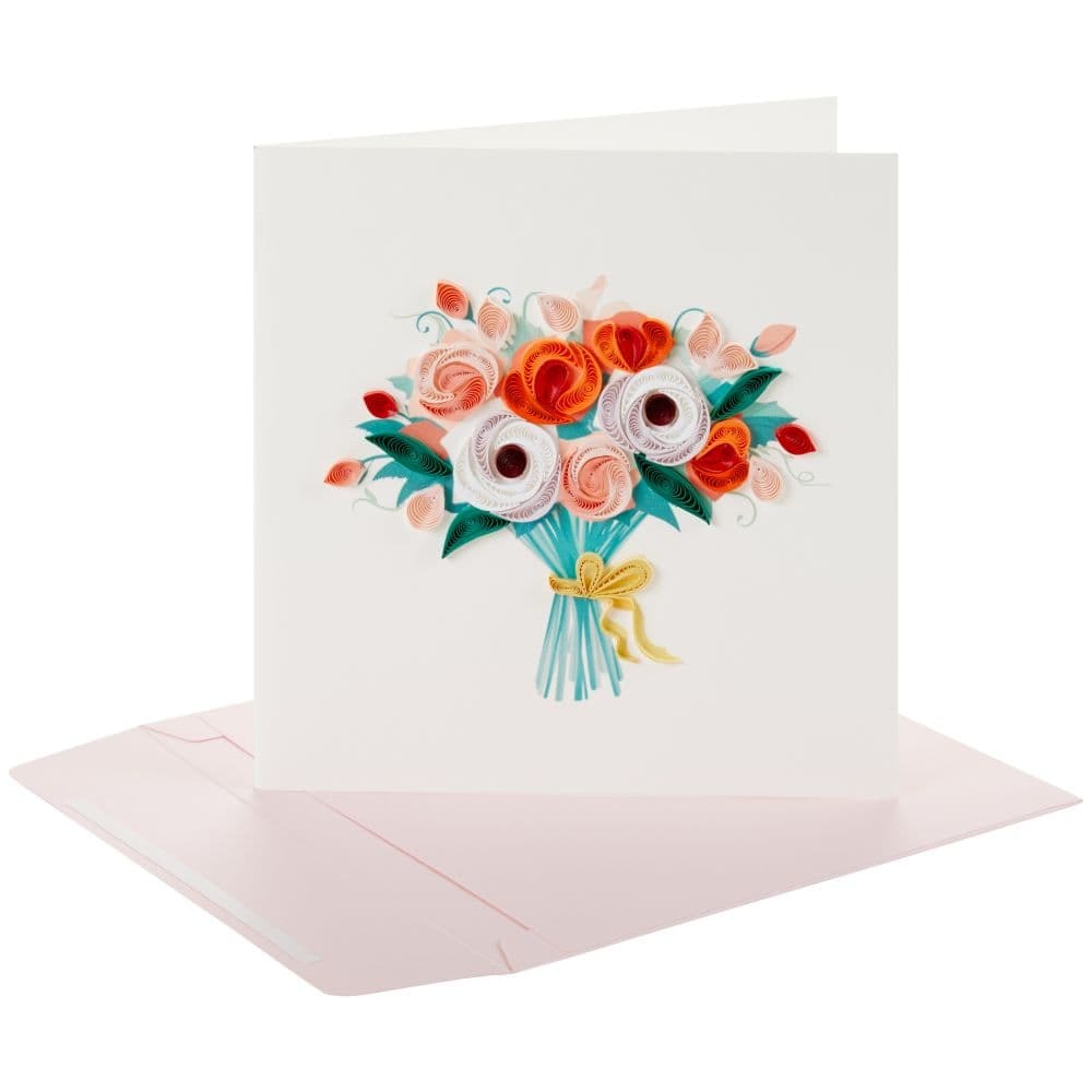 Quilled Bouquet Blank Card