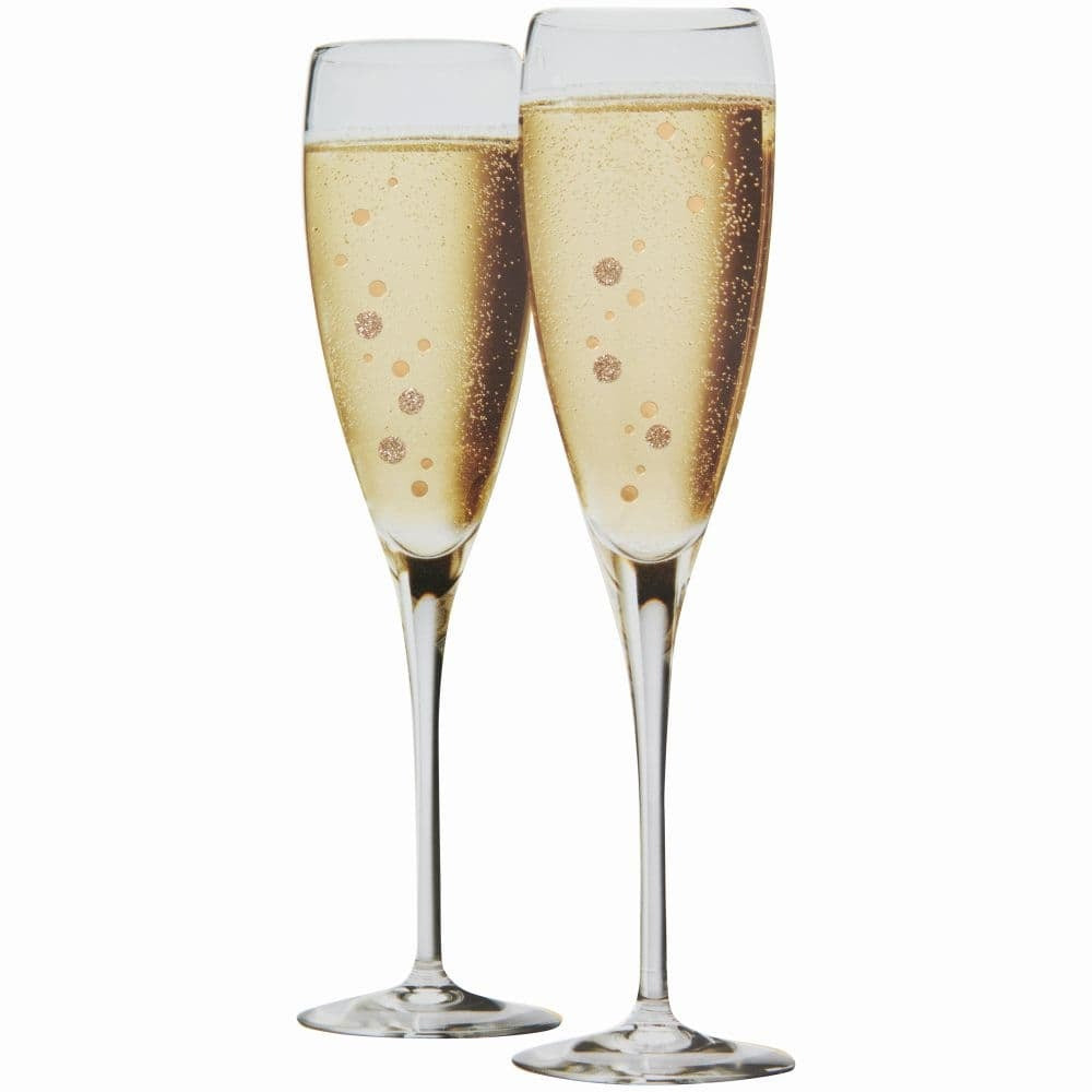 Photo Champagne Flutes Congratulations Card