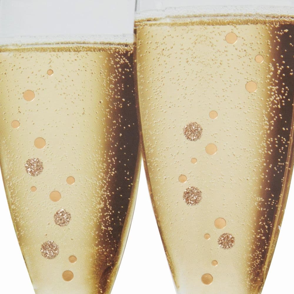 Photo Champagne Flutes Congratulations Card