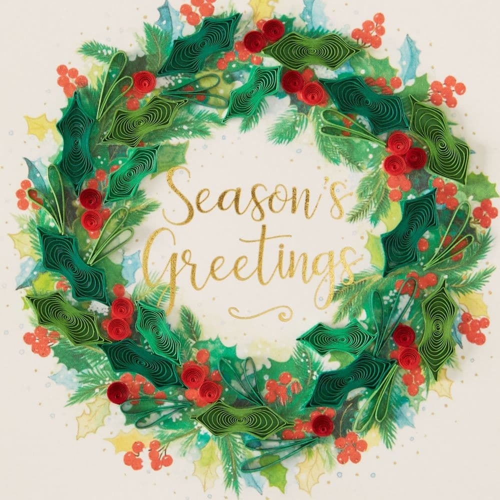 Quilled Wreath Christmas Card