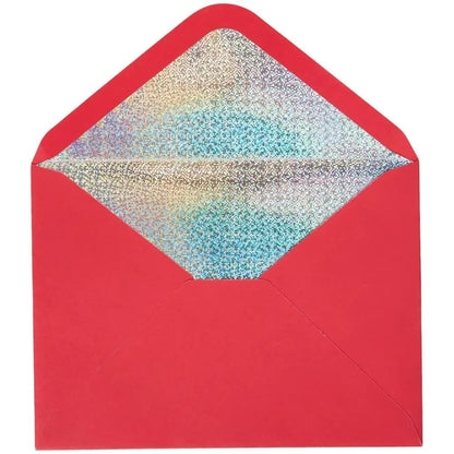 White Gem Tree Christmas Card