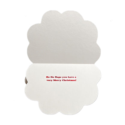 Layered Felt Santa Christmas Card