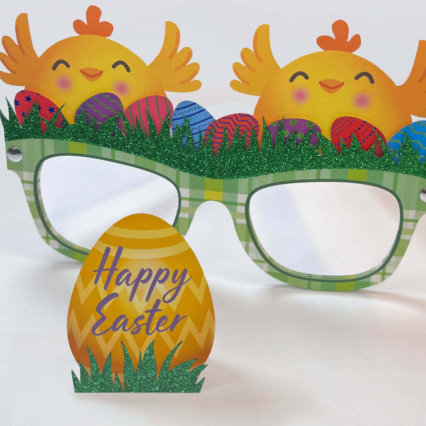Wearable Chick Glasses Easter Card