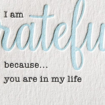 Grateful You Are In My Life Friendship Card