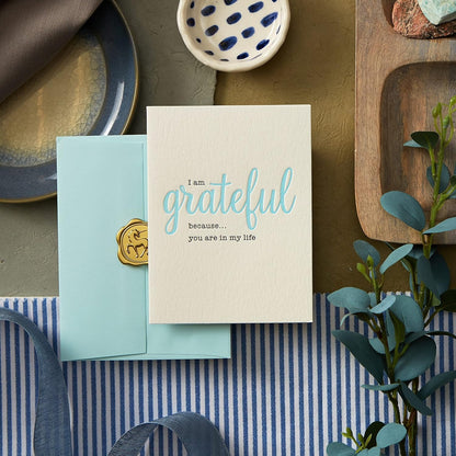 Grateful You Are In My Life Friendship Card