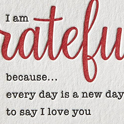 Grateful I Love You Romance Card