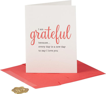 Grateful I Love You Romance Card