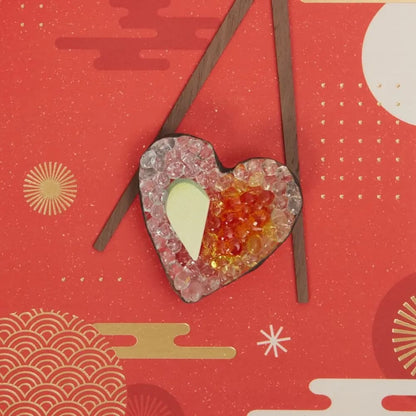Heart Shaped Sushi Friendship Card