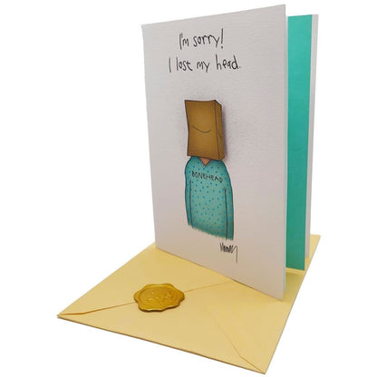 Lost My Head Sorry Card