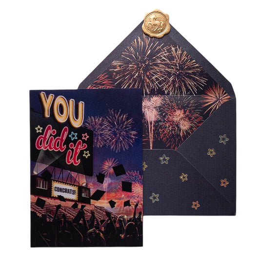 Lenticular Drive In Graduation Card