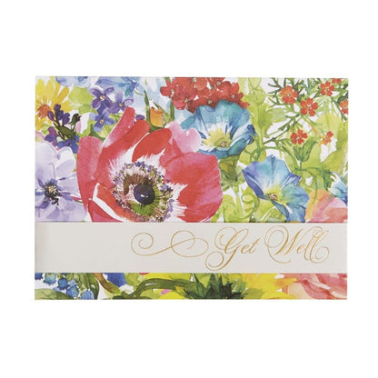 Flowers Get Well Greeting Card
