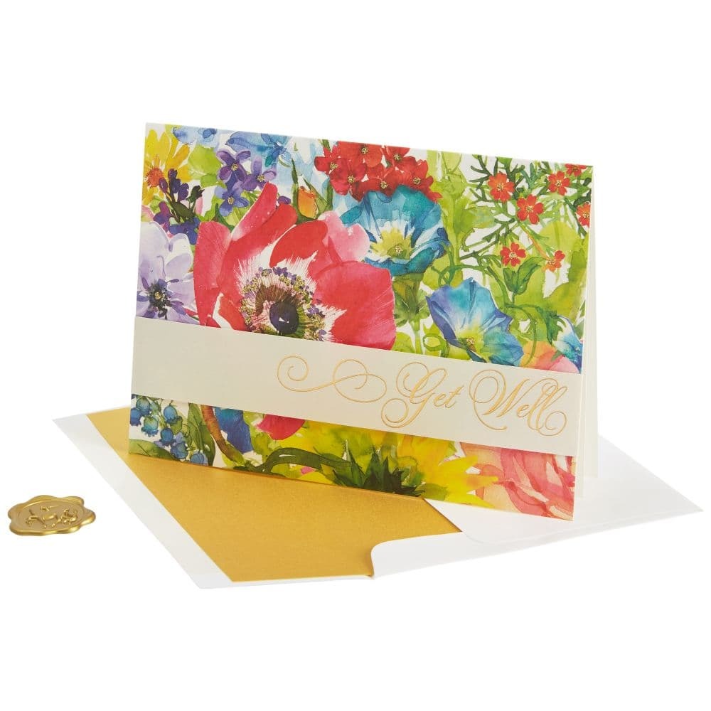 Flowers Get Well Greeting Card