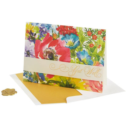 Flowers Get Well Greeting Card