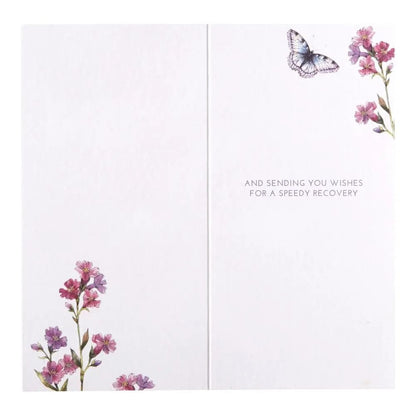 Monarch Butterflies Get Well Card