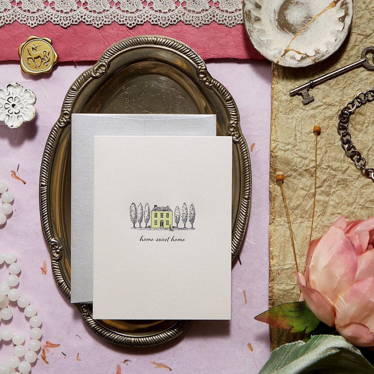 Etched New Home Card