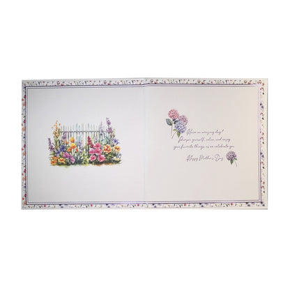 Handmade Flowers and Wheelbarrow Mother's Day Card