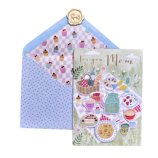 Picnic Scene Mother's Day Card