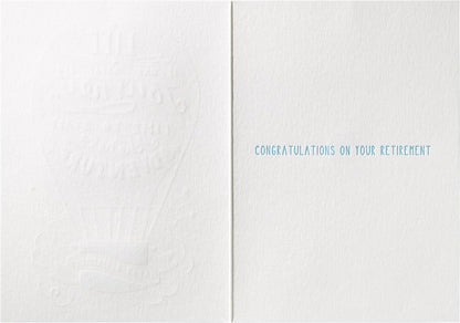 Hot Air Balloon Retirement Card