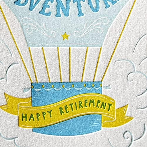 Hot Air Balloon Retirement Card