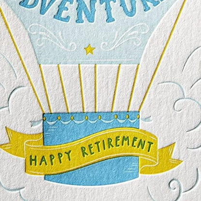 Hot Air Balloon Retirement Card