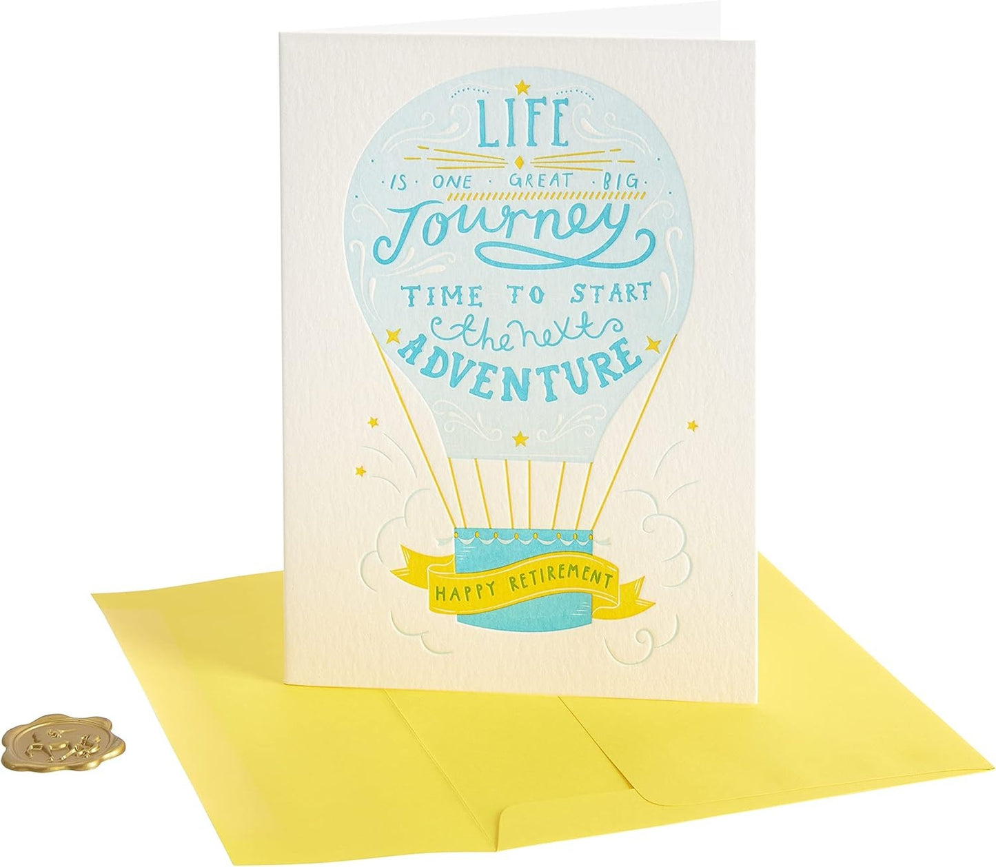 Hot Air Balloon Retirement Card