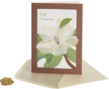 Magnolia In Vellum Sympathy Card