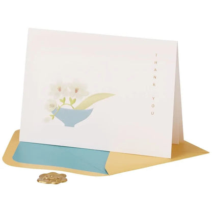 Flowers in Bowl Thank You Card