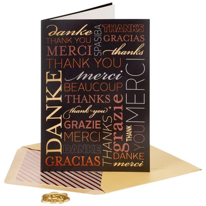 Multi Language Thank You Card