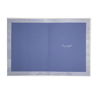 Bouquet and Lettering Thank You Card