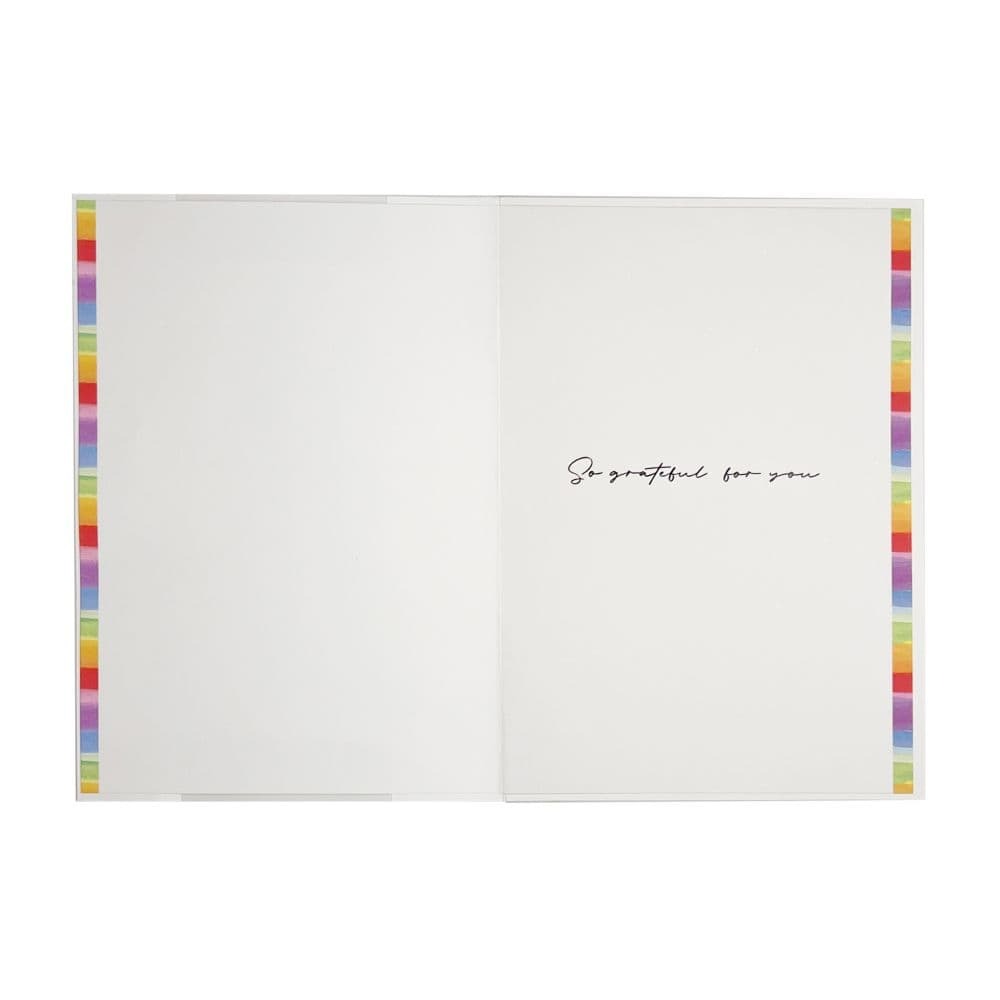 Rainbow and Lettering Thank You Card