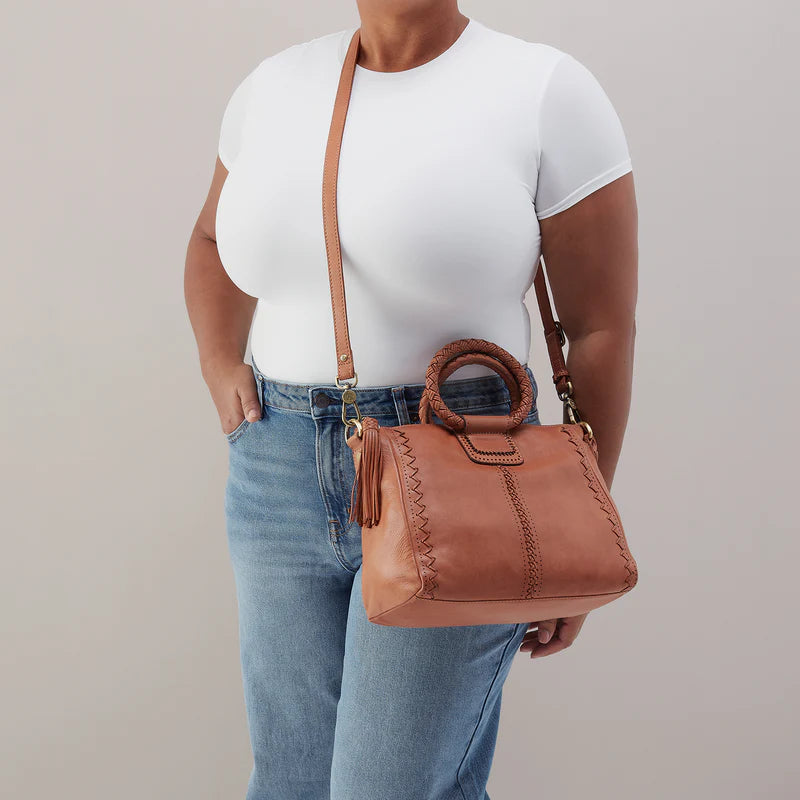 Sheila Medium Satchel Harvest Wheat