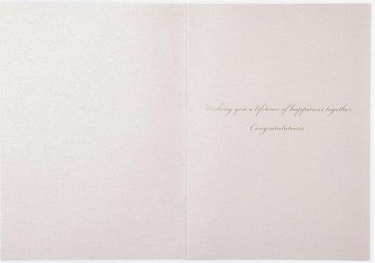 Vellum Hydrangea Wedding Card