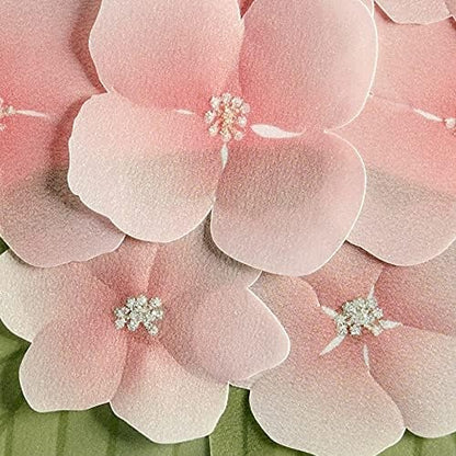 Vellum Hydrangea Wedding Card