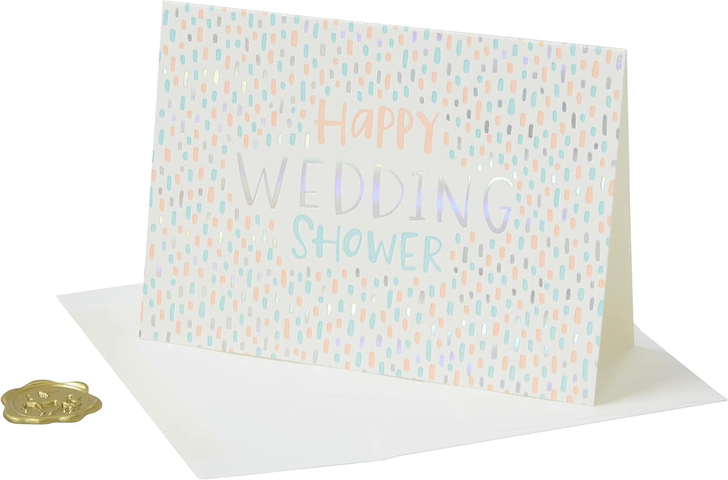 Shower Color Pattern Wedding Shower Card
